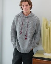 Žilvinas: Fog Grey Merino Wool Hoodie